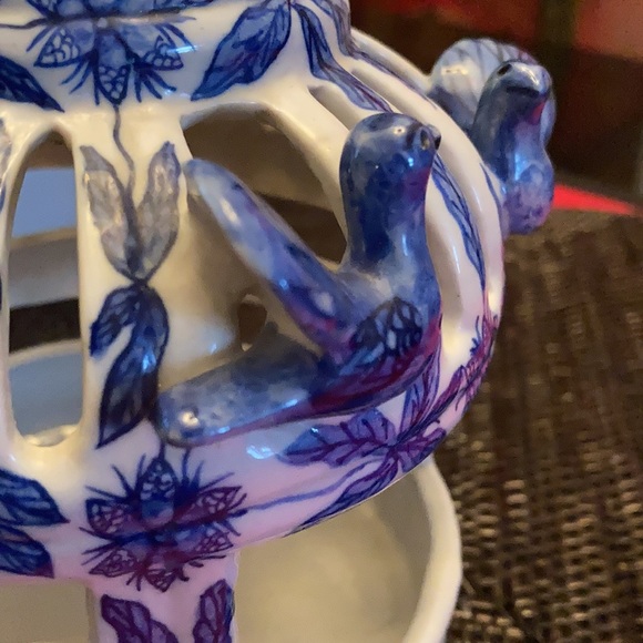 Vintage Porcelain Birdcage - Picture 9 of 13